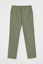 Calças Chino Verde Militar